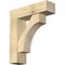 Ekena Millwork Westlake Block Rough Sawn Bracket w/ Offset Brace, Douglas Fir, 8"W x 28"D x 32"H BKT0806X28X32WTL05RDF - alternate 1